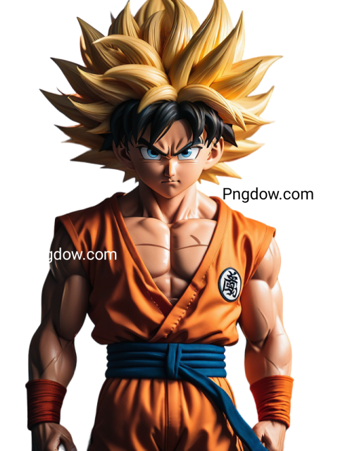 Goku PNG image with transparent background, edelweis