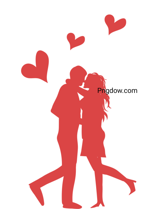Couple in love png image with transparent background, Couple in love, (7)