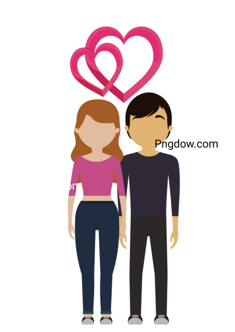 Couple in love png image with transparent background, Couple in love, (2)