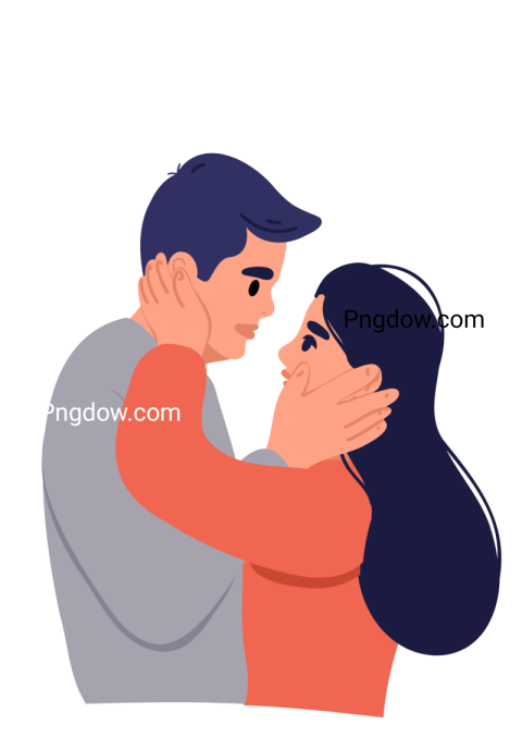 Couple in love png image with transparent background, Couple in love, (11)