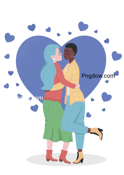 Couple in love png image with transparent background, Couple in love, (17)
