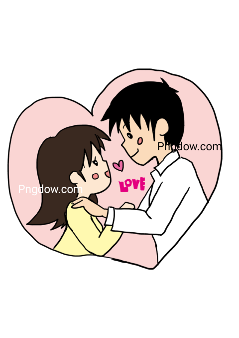 Couple in love png image with transparent background, Couple in love, (10)