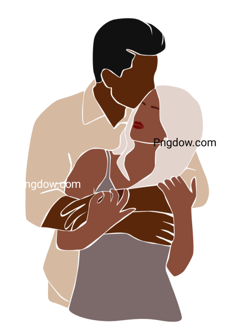 Couple in love png image with transparent background, Couple in love, (25)