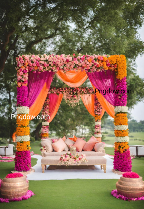 Captivating Floral Beachside Wedding Mandap A Picture Perfect Moment