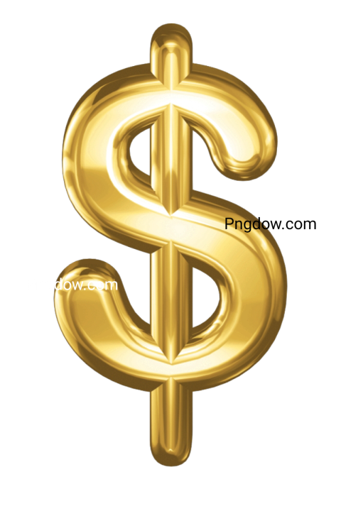 3d gold dollar icon