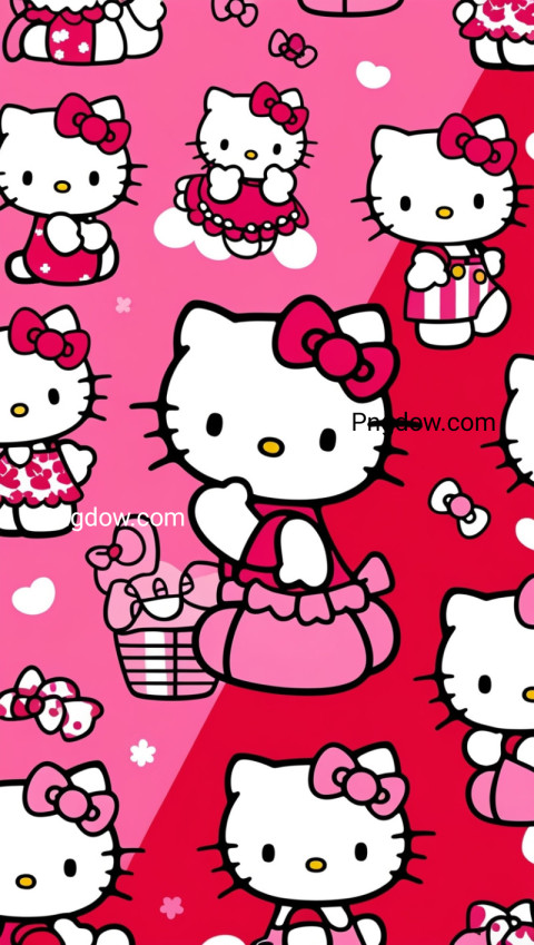 Leonardo Phoenix A playfully cheerful Hello Kitty wallpaper