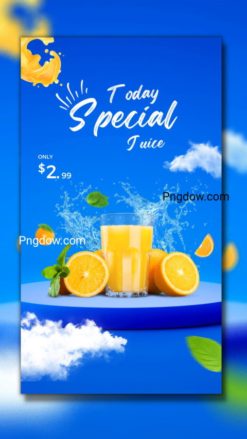 Premium PSD Vector | Today Special Juice Instagram Story template