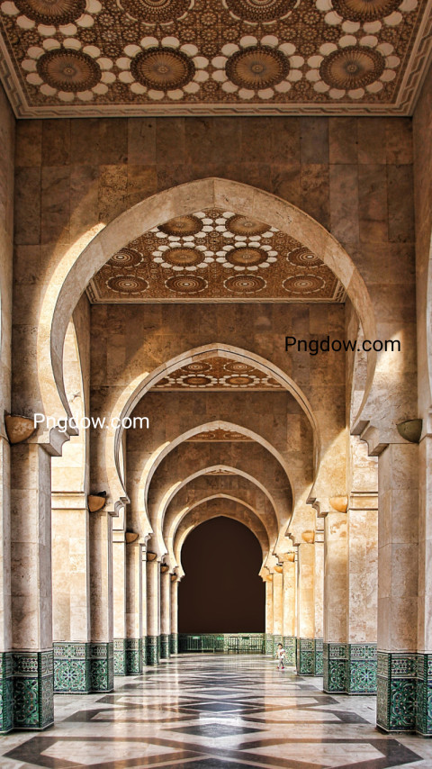 Brown Modern Mosque Phone Wallpaper for free