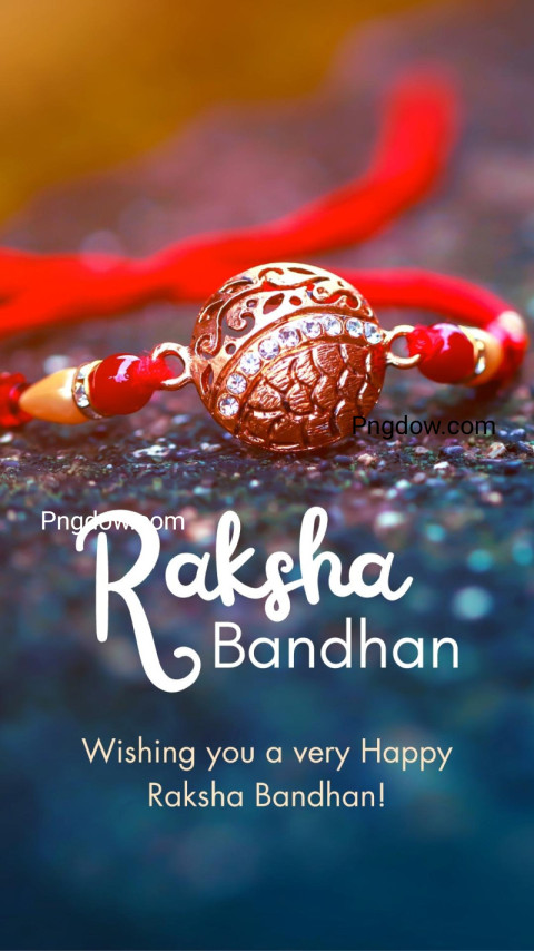 Red & White Happy Raksha Bandhan Whatsapp Status, image for free