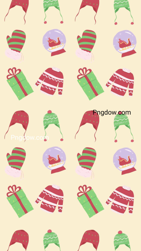 Pastel Green Violet Red Maroon Yellow Christmas Sweatshirts Christmas Toys Christmas Gifts Christmas Gloves Pattern Wallpaper