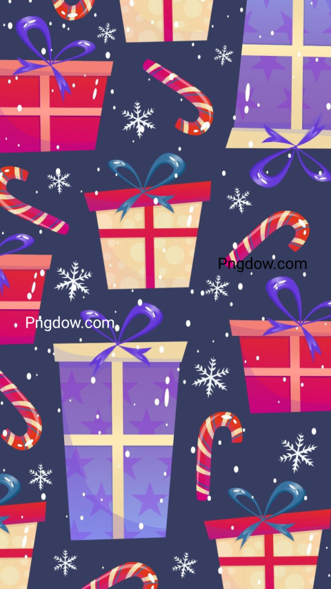 Christmas Box Blue Phone Wallpaper free