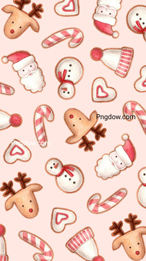 Christmas gingerbreads phone's wallpaper