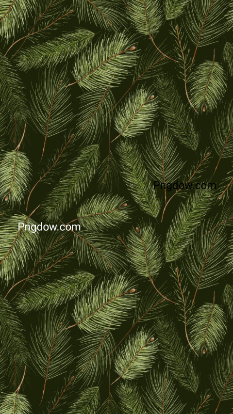 Christmas Pine Tree Branches Merry Christmas Dark Phone Wallpapers