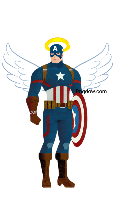 wings captain america png cartoon