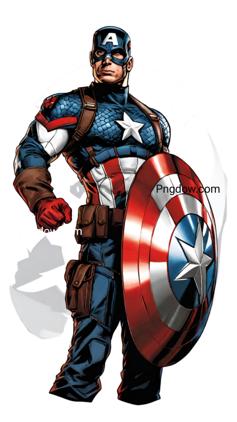 captain america png, transparent background