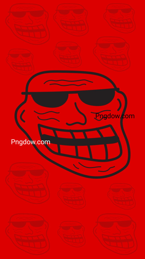 red Troll Face wallpaper