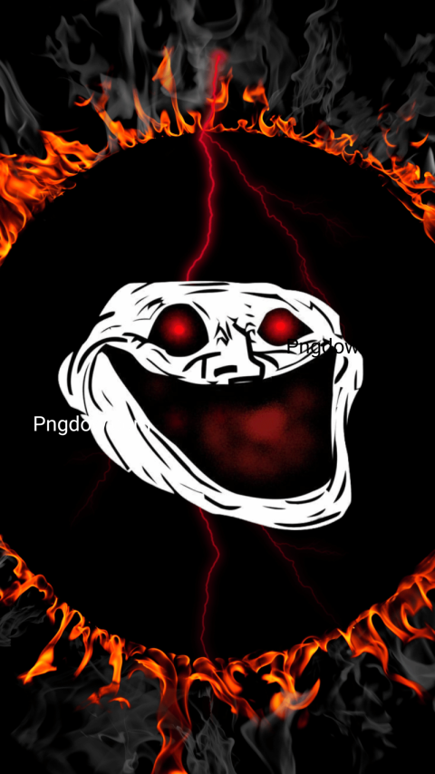 Download For Free Black Troll Face Wallpaper Now