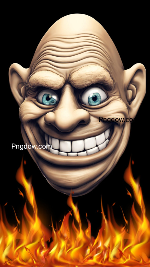 Unleash Your Inner Troll with the Ultimate Black Troll Face Wallpaper