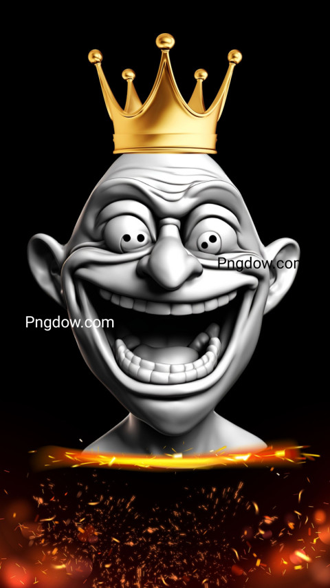 Unleash the Meme Power, Download Black Troll Face Wallpaper