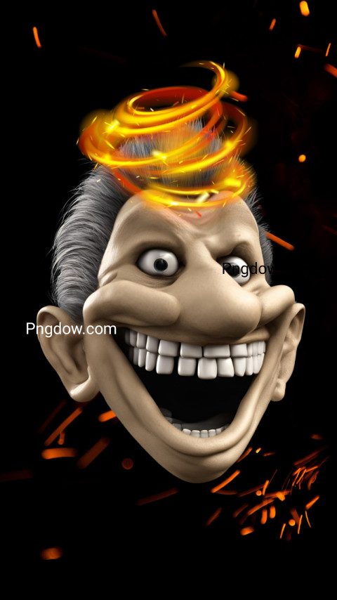 Download Black Troll Face Wallpaper, free