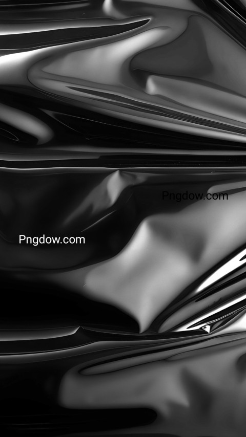Black shiny plastic wallpaper with white contrast