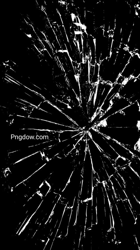 Shattered glass on black background wallpaper
