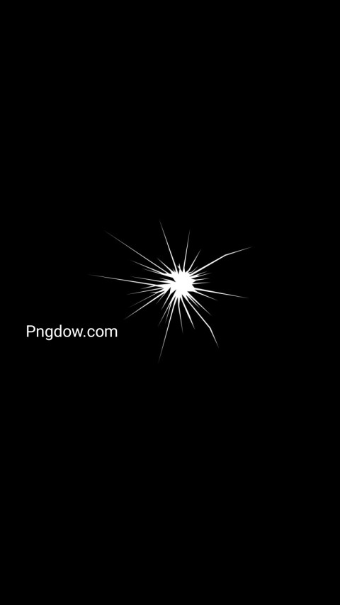 A black and white starburst on a black background