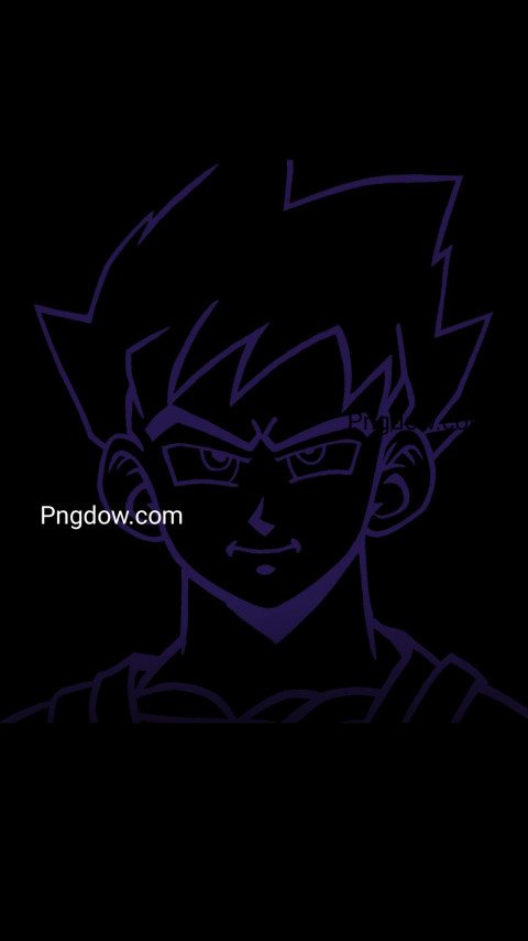 Goku character on black and purple background, Goku Black wallpaper