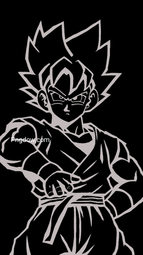 A Goku Black Dragon Ball Z decal on a wall, featuring a striking design inspired by the popular anime series