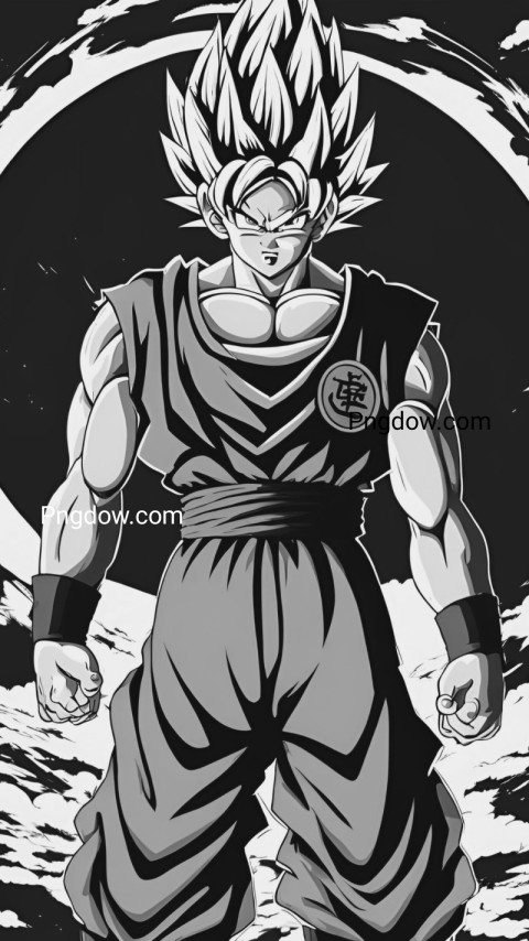 Goku Black and white Dragon Ball Z character wallpaper