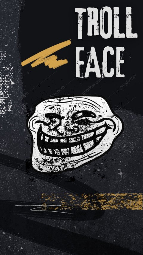 troll face wallpaper free 4k phone