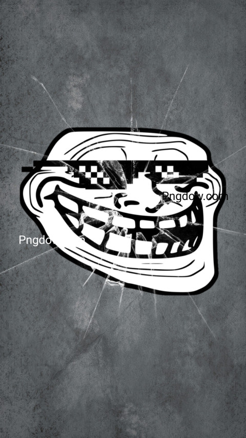 troll face black wallpaper for free