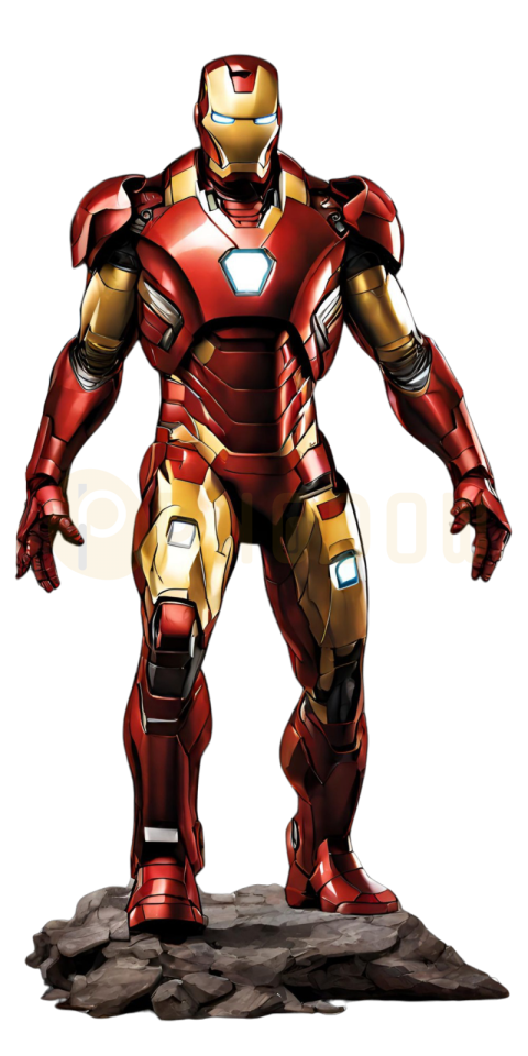 Fly High with Iron Man: Top-Quality Transparent PNG Available for Free