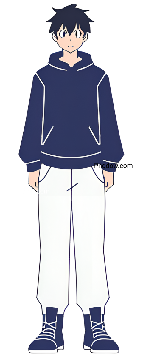 anime boy png full body for free