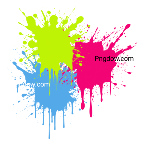 Vibrant Indian Traditional Holi Paint Splash PNG Picture with Colorful Effects