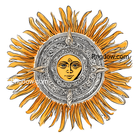 Sun illustration PNG image