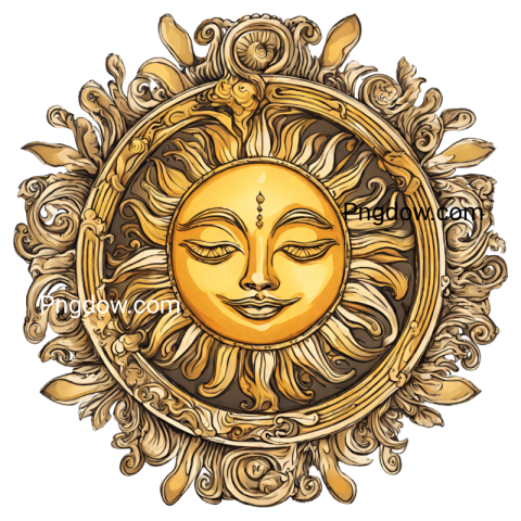 Sun PNG image with transparent background