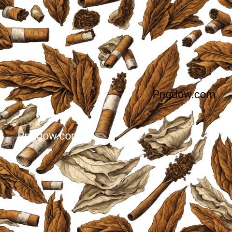 Tobacco illustration background