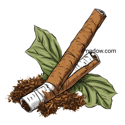 Tobacco illustration PNG transparent