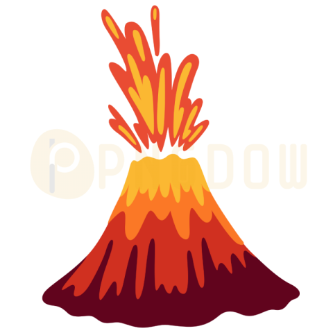 High Quality Volcano PNG Image with Transparent Background   Download Now!