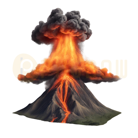 Stunning Volcano PNG Image with Transparent Background   Free Download
