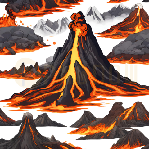 Volcano  PNG image for free download