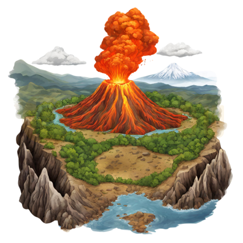 Volcano PNG image with transparent background Volcano PNG