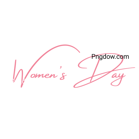 High Quality International Women's Day Text  PNG Image with Transparent Background   Download Now!