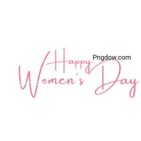 High Quality International Women's Day Text  PNG Image with Transparent Background   Download Now