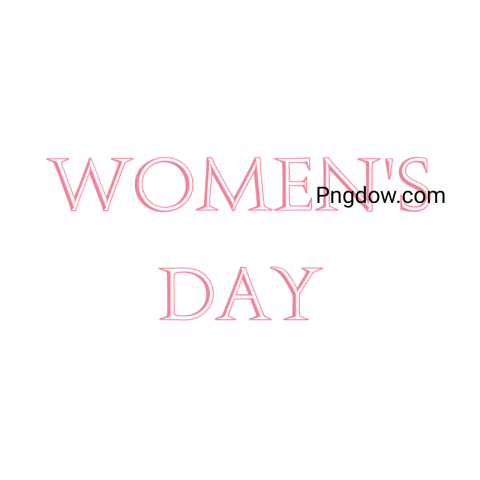 High Quality International Women's Day Text  PNG Image with Transparent Background   Free Download