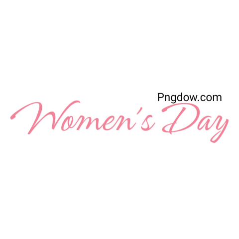 Stunning International Women's Day Text  PNG Image with Transparent Background   Download Now
