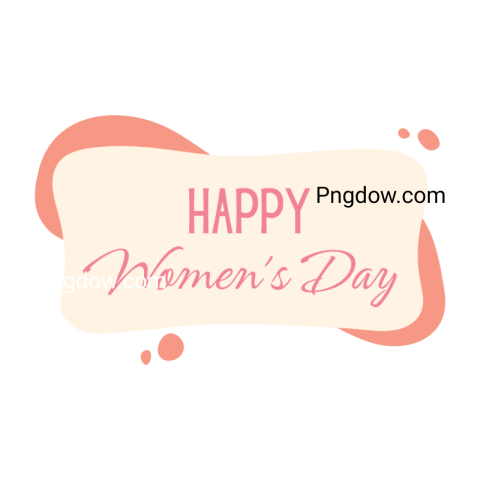 Stunning International Women's Day Text  PNG Image with Transparent Background   Free Download