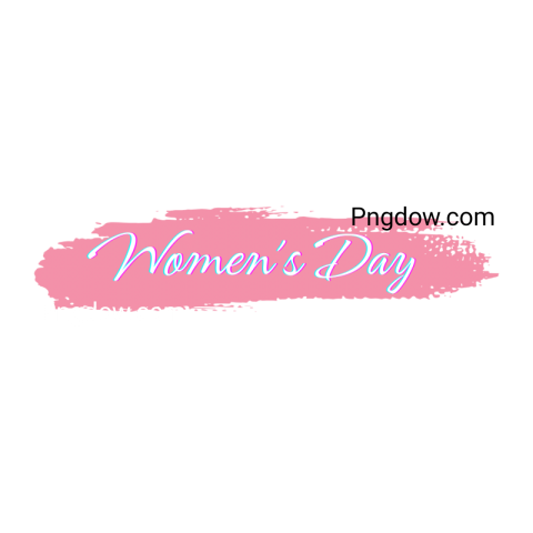 Stunning International Women's Day Text  PNG Image with Transparent Background   Downloaded