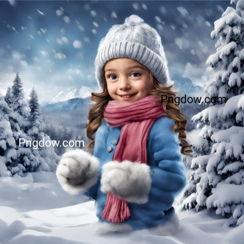 Winter illustration background